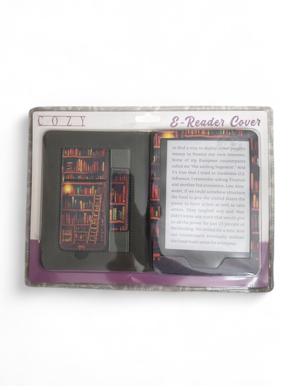 Kindle E-Reader Magnetic Cover Library/Bookshelf Design